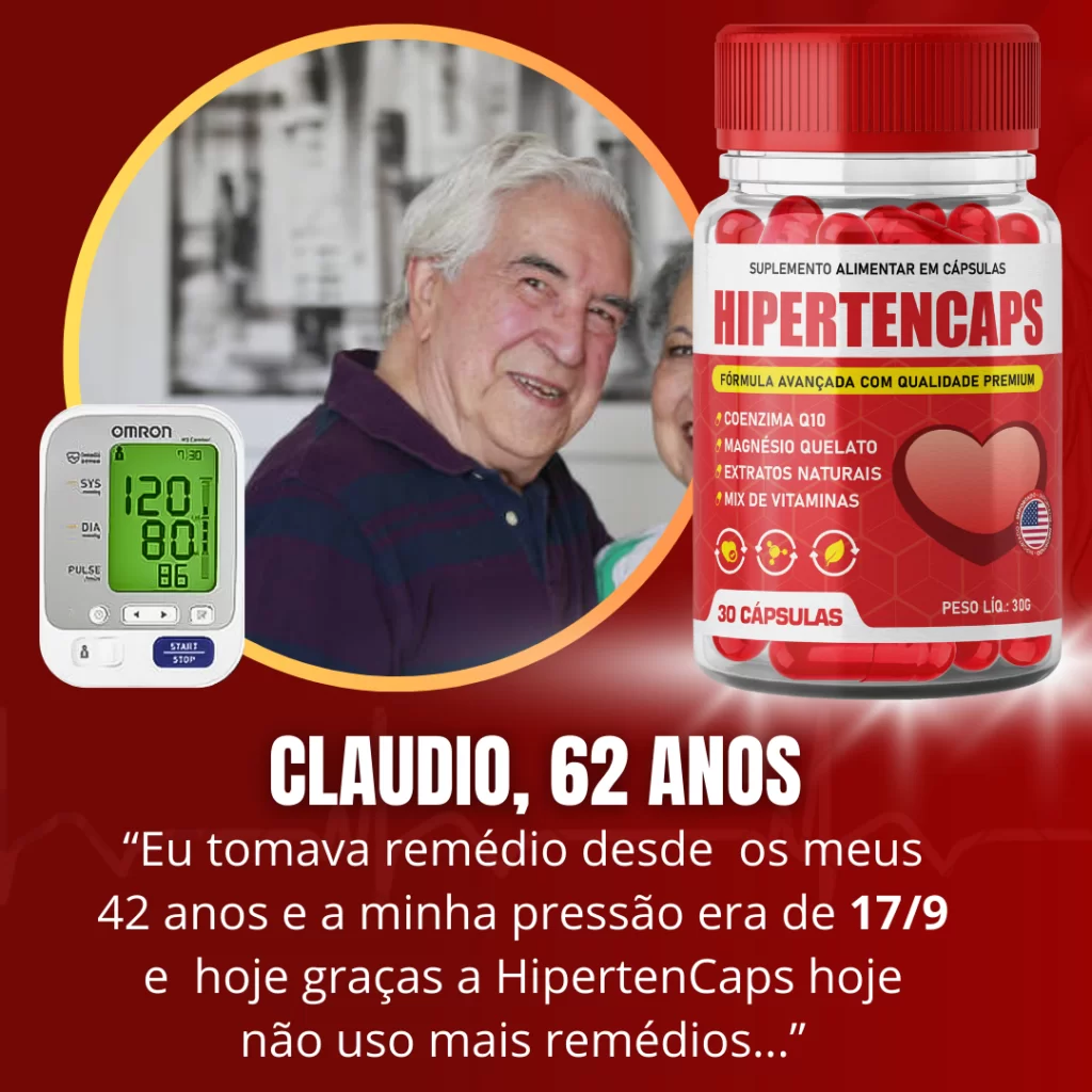 Prova Social - HipertenCaps - Claudio, 62 anos
